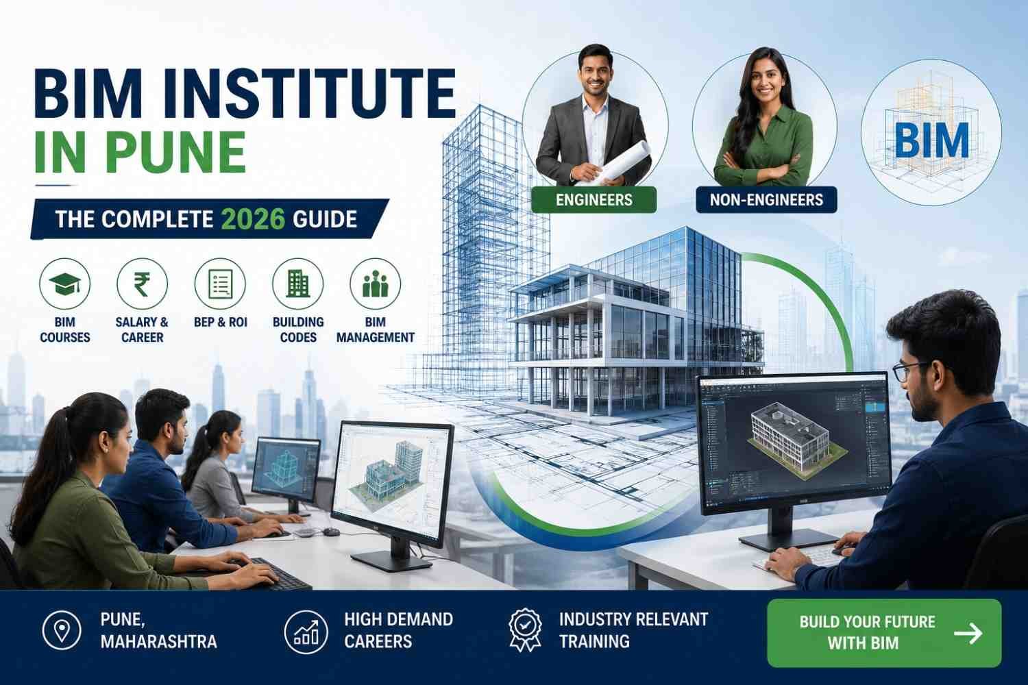 BIM Institute in Pune, The Complete 2026 Guide to BIM Courses, Salary, BEP & Building Codes