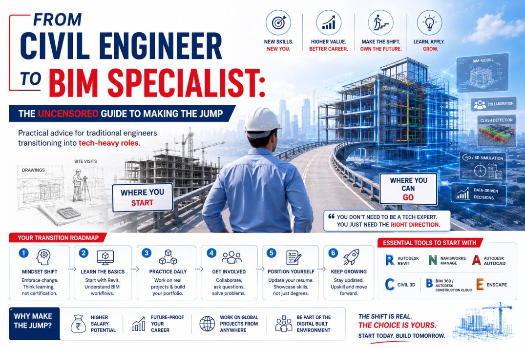 Civil Engineer to BIM Specialist: The Uncensored Guide to Making the Jump