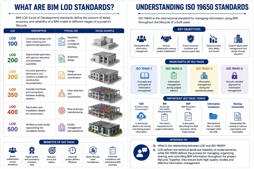 What are BIMLOD standards? Understand ISO 19650 standards.